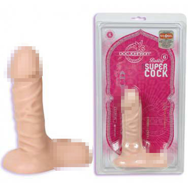 Doc Johnson Super Cock 15,5 см, телесный — фото 1