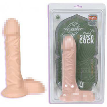 Doc Johnson Super Cock 17,5 см, телесный — фото 1