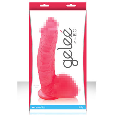 NS Novelties Gelee Mr Big 10, красный — фото 1