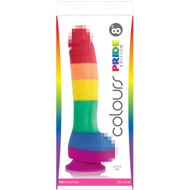 NS Novelties Colours Pride Edition Dong Rainbow 25см, разноцветный