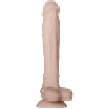 Evolved Real Supple Silicone Poseable 10,5", телесный, Реалистичный фаллоимитатор на присоске гибкий 26 см