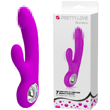 Baile Pretty Love Gordon, фиолетовый, Вибратор для стимуляции точки G и клитора
