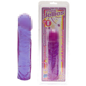 Doc Johnson Crystal Jellies Classic, фиолетовый — фото 1
