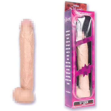 Doc Johnson The Natural Dong With Balls, Фаллоимитатор-гигант с мошонкой