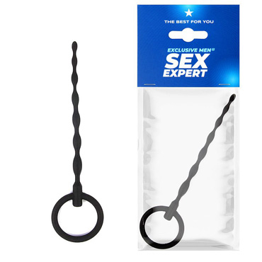 Уретральный стимулятор Sex Expert с кольцом