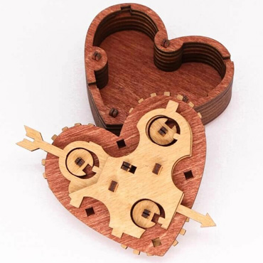 Подарочная шкатулка Сердце железного дровосека - Оригинальный и милый подарок - купить в секс шопе