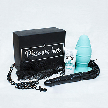 Pleasure Box Black для игр в стиле БДСМ, Набор для сексуальных экспериментов