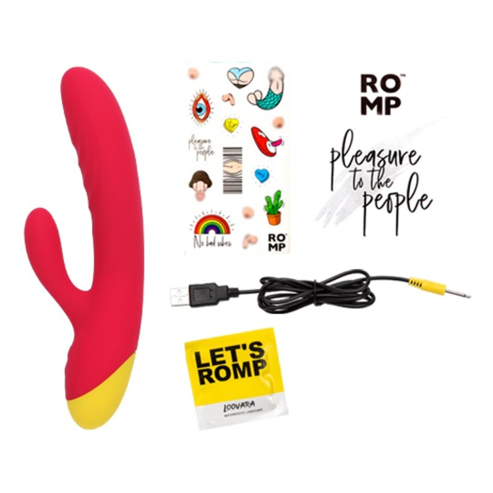 ROMP Jazz, темно-розовый, Вибратор для точки G и клитора и другие товары ROMP с фото