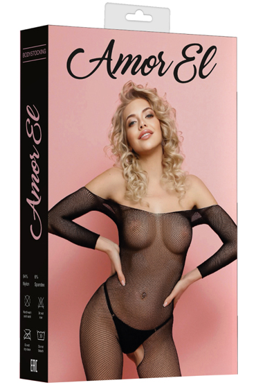 Amor El Кетсьюит (боди-комбинезон) Classic, черный -  - купить в секс шопе