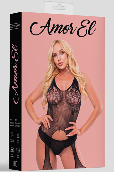 Amor El Кетсьюит (боди-комбинезон) Blanca, черный -  - купить в секс шопе