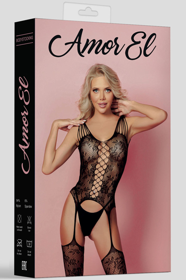 Amor El Кетсьюит (боди-комбинезон) Ofelia, черный -  - купить в секс шопе