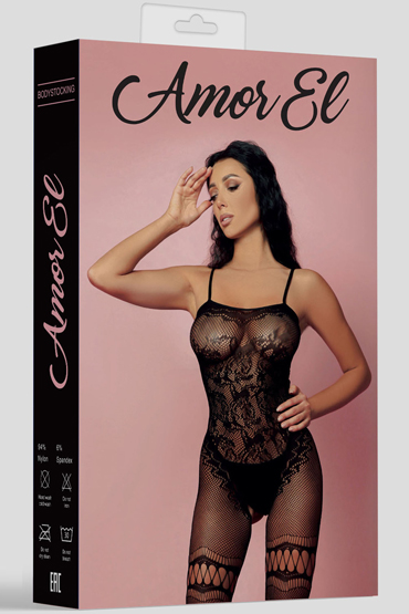 Amor El Кетсьюит (боди-комбинезон) Valencia, черный -  - купить в секс шопе