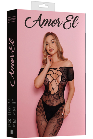 Amor El Кетсьюит (боди-комбинезон) Cristina, черный -  - купить в секс шопе