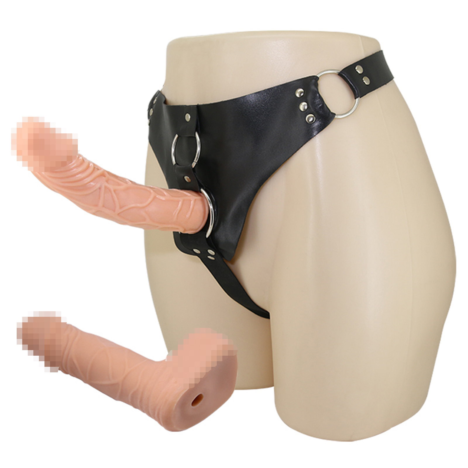 Baile Ultra Passionate Harness - Cтрапон с двумя насадками - купить в секс шопе