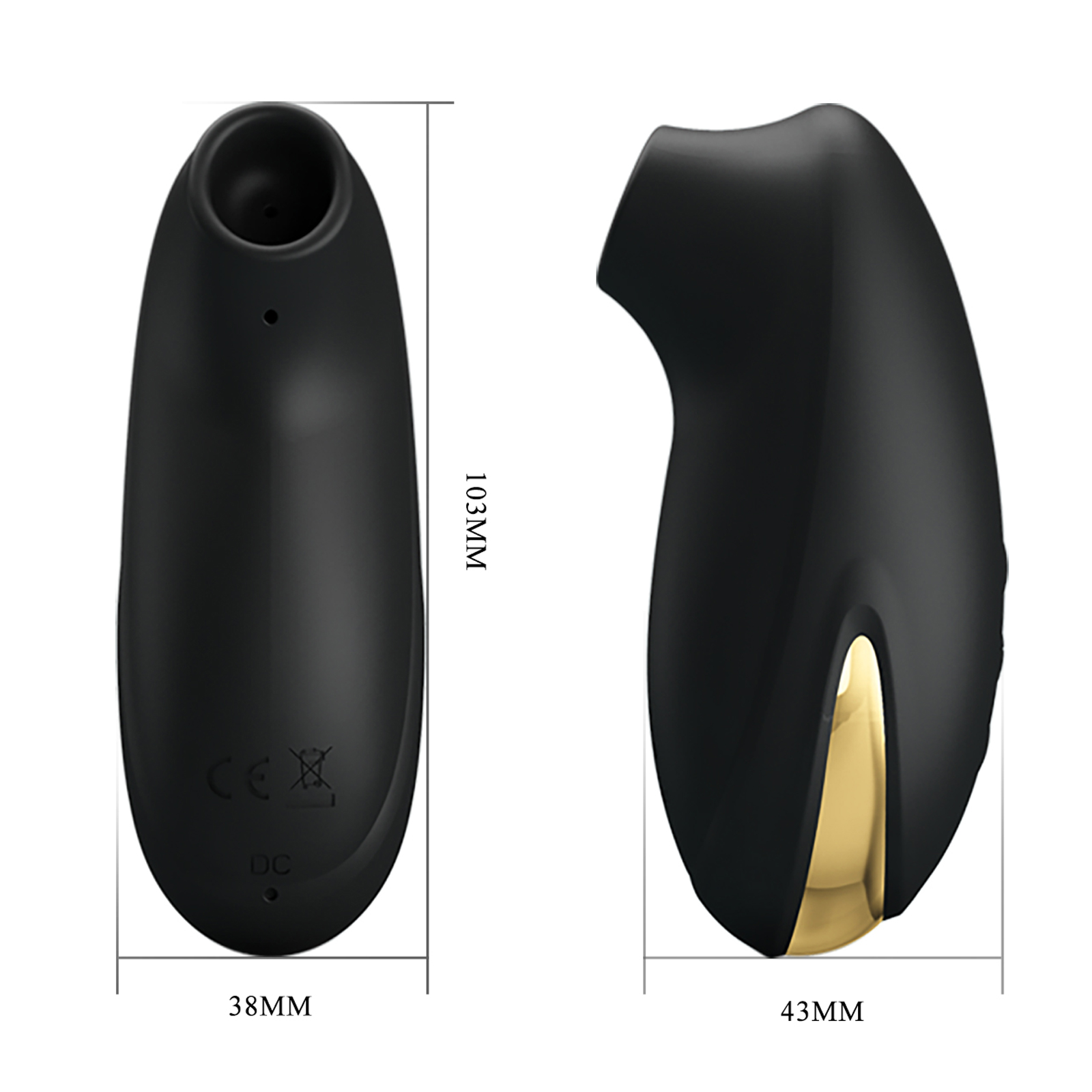 Baile Pretty Love Royal Pleasure Sucking Massager, черный — фото 3
