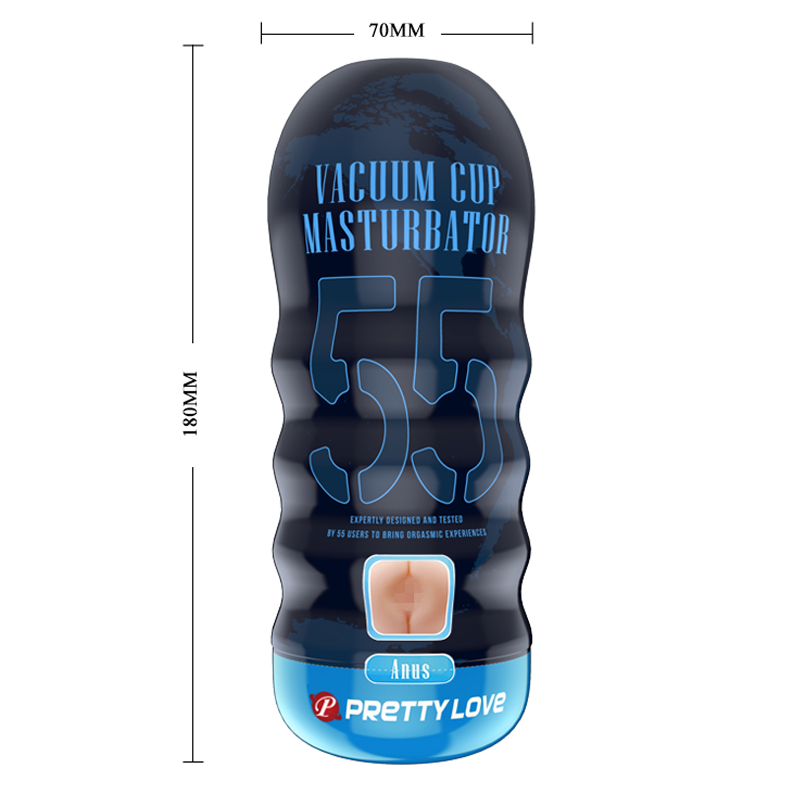 Baile Pretty Vacuum Cup Masturbator Anus, телесный — фото 6