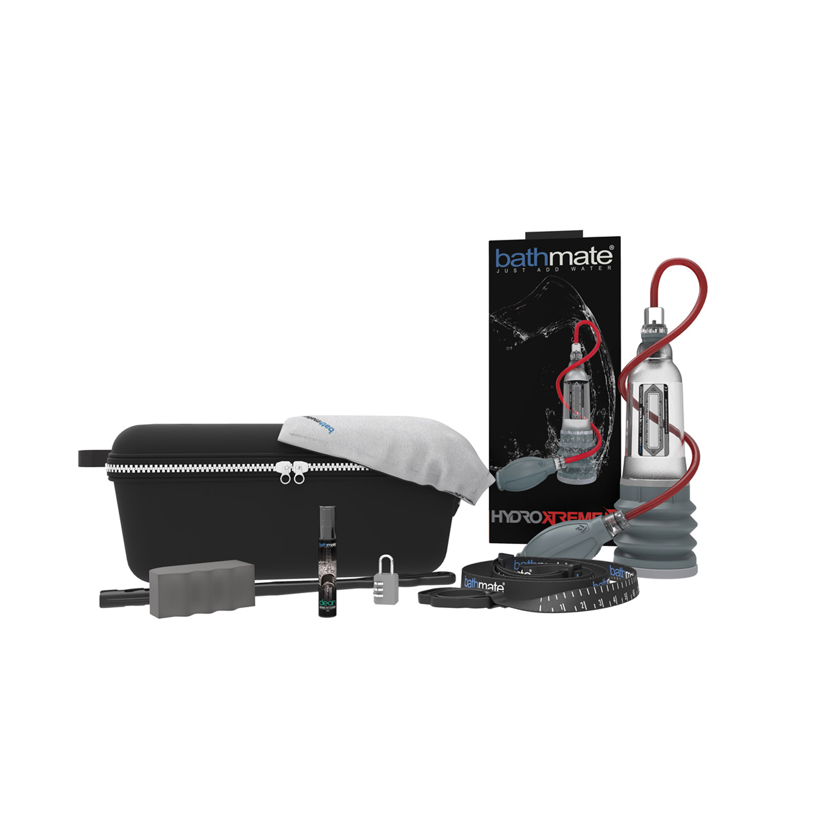 Bathmate HydroXtreme5, прозрачная - Гидропомпа уменьшенного размера с полным комплектом аксессуаров (размер S) - купить в секс шопе
