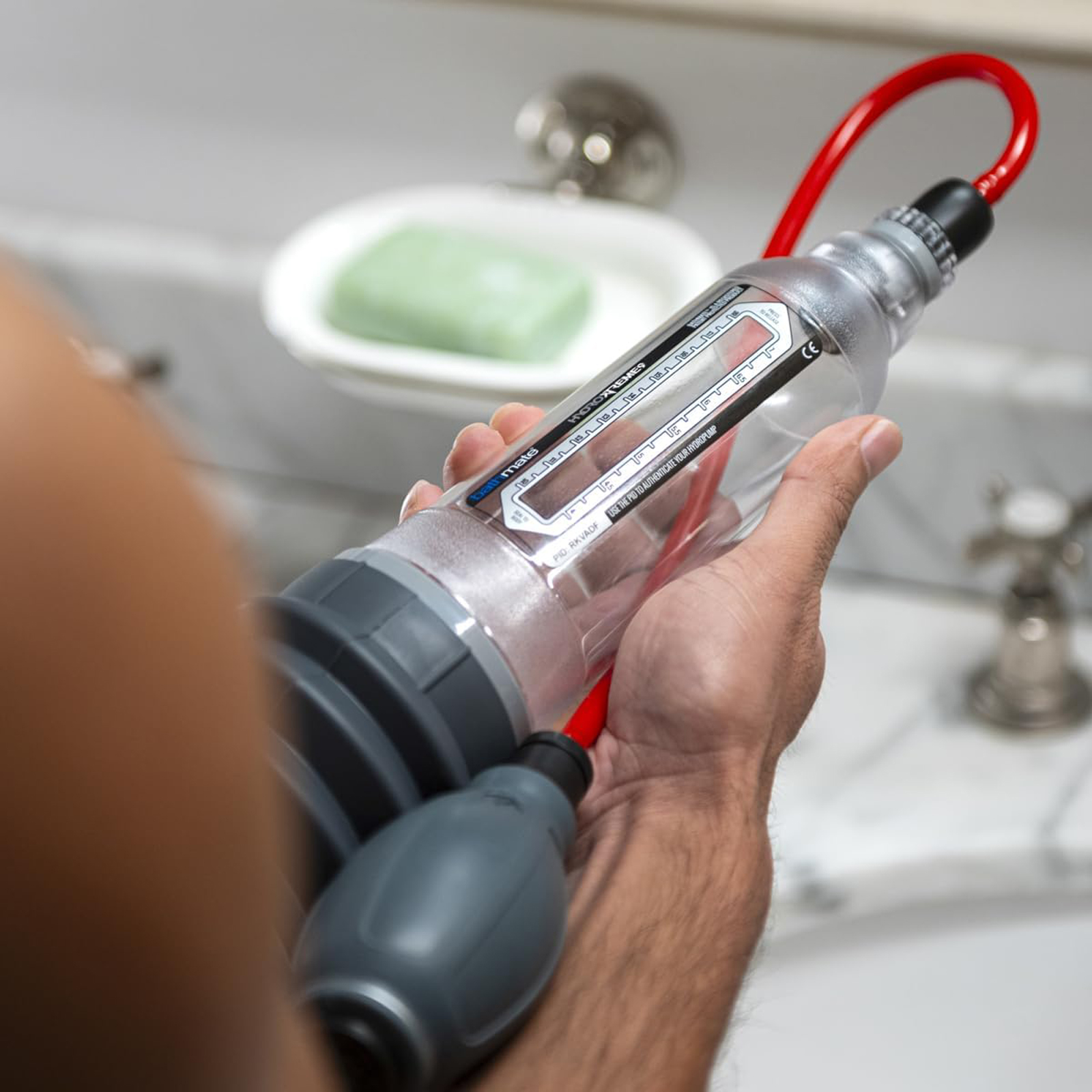 Bathmate HydroXtreme5, прозрачная, Гидропомпа уменьшенного размера с полным комплектом аксессуаров (размер S) и другие товары Bathmate с фото
