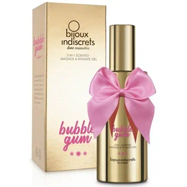 Массажный и интимный гель Bijoux Indiscrets Bubble Gum, 100 мл