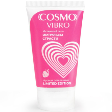 Bioritm Cosmo Vibro Aroma Земляника, 25 г, Интимный гель с эффектом вибрации