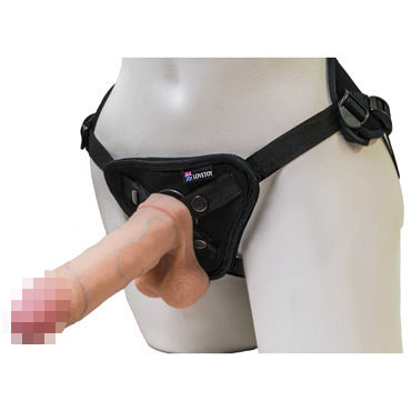 Биоклон Uni Strap Страпон с двумя насадками - Три кольца для крепления - купить в секс шопе