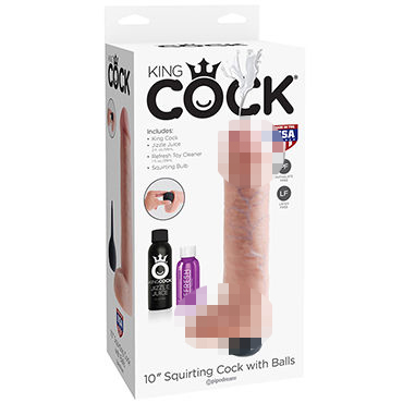 Pipedream Squirting King Cock with Balls, 25.4см — фото 1
