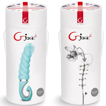 Gvibe Gjack 2, бирюзовый, Витой вибратор анатомической формы и другие товары Gvibe с фото