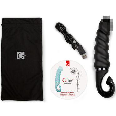 Gvibe Gjack 2, черный - Витой вибратор анатомической формы - купить в секс шопе