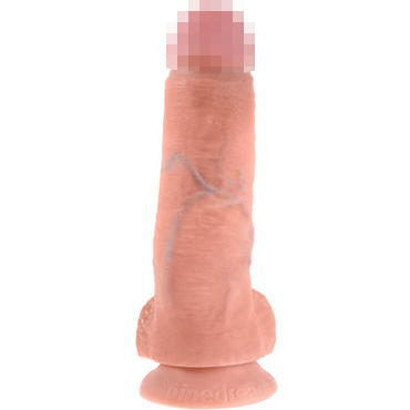 Pipedream King Cock With Balls 20 см, телесный, Фаллоимитатор с мошонкой на присоске и другие товары Pipedream с фото