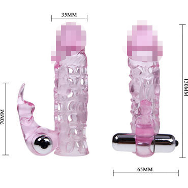 Baile Ult?mate Love Sleeve, Насадка на фаллос с вибратором и другие товары Baile с фото