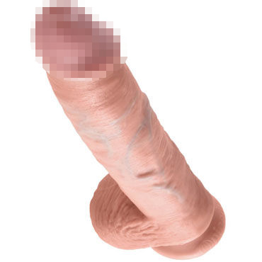 Pipedream King Cock With Balls 25 см, телесный — фото 3