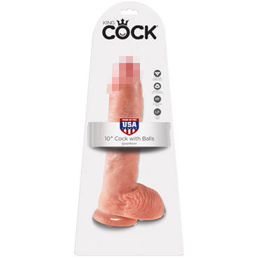 Pipedream King Cock With Balls 25 см, телесный — фото 1