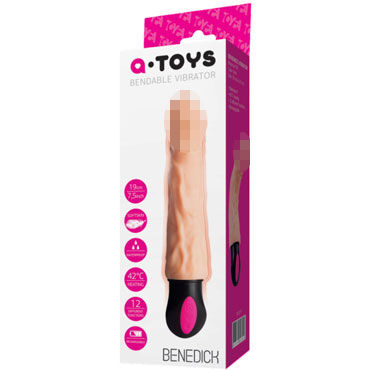 Toyfa A-toys Bendable Vibrator Benedick, телесный