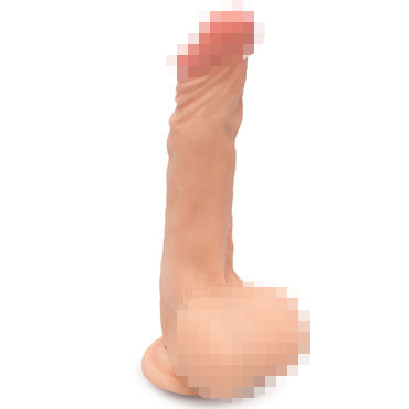Пикантные Штучки Реалистичный Фаллоимитатор 20 см, телесный - С вибрацией на пульте управления - купить в секс шопе