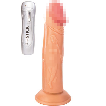 ToyFa RealStick Nude 20 см, телесный, Вибратор реалистичный на присоске