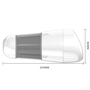 Baile Pretty Love Hedy vibro, телесная - Вагина с вибрацией в тубе с присоской - купить в секс шопе