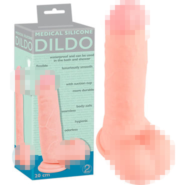 You2Toys Medical Silicone Dildo 20см, телесный