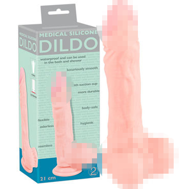 You2Toys Medical Silicone Dildo 21см, телесный — фото 1