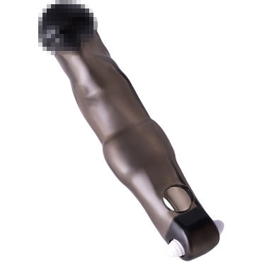 ToyFa Xlover Penis Extender, черная, Насадка с петлей для мошонки и вибрацией и другие товары ToyFa с фото