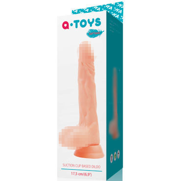 Toyfa A-toys Suction Cup Based Dildo, телесный - фото, отзывы