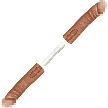 Doc Johnson The D Double D 16", загорелый - фото, отзывы