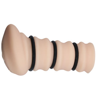 Baile Crazy Bull Rossi Flesh 3D, телесный, Мастурбатор вагина с утягивающими кольцами и другие товары Baile с фото