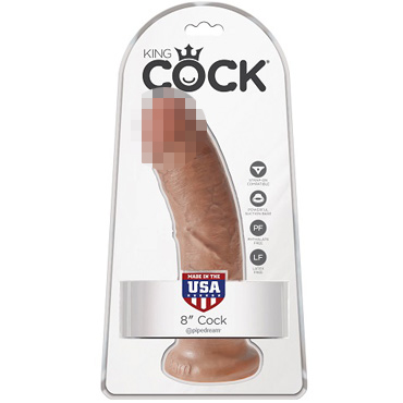 PipeDream King Cock 8" Cock, загорелый — фото 1