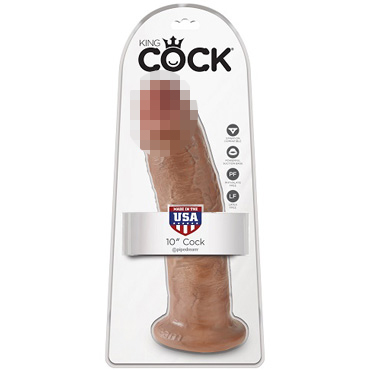 PipeDream King Cock 10" Cock, загорелый — фото 1