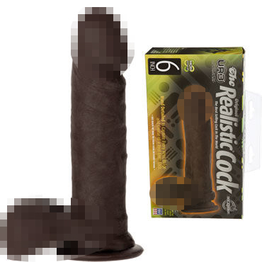 Doc Johnson Realistic Cock 15 см, коричневый