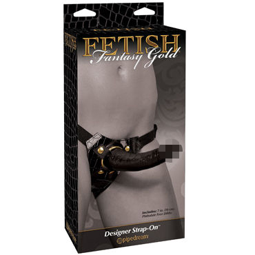 Pipedream Gold Designer Strap-On