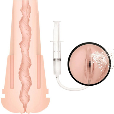 Pornstar Squirting Pussy - Zoey Monroe, телесный/черный - Копия вагины порно-звезды Зои Монро со сквиртом - купить в секс шопе