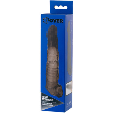 ToyFa Xlover Насадка 22,5 см, черная - подробные фото в секс шопе Condom-Shop