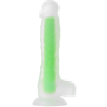 Toyfa Beyond Dick Glow, прозрачно-зеленый - фото, отзывы