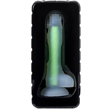 Toyfa Beyond Dick Glow, прозрачно-зеленый - подробные фото в секс шопе Condom-Shop
